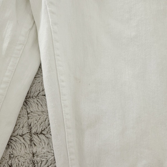 MOTHER White the Patch Pocket Private Ankle Fray Jeans - Picture 4 of 5